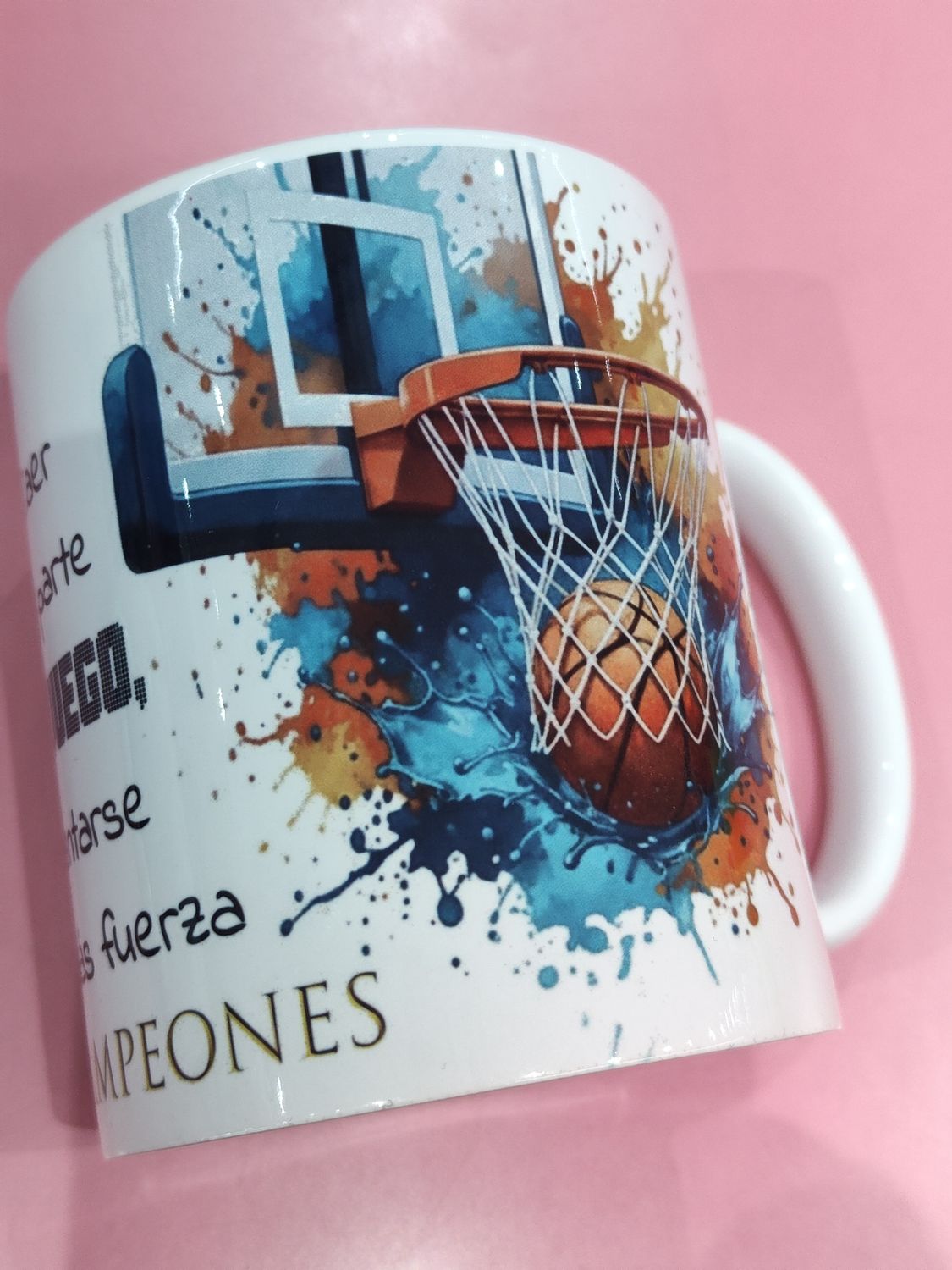 TAZA BÁSQUET BALONCESTO BASKET TAZA DIVERTIDA basquet 