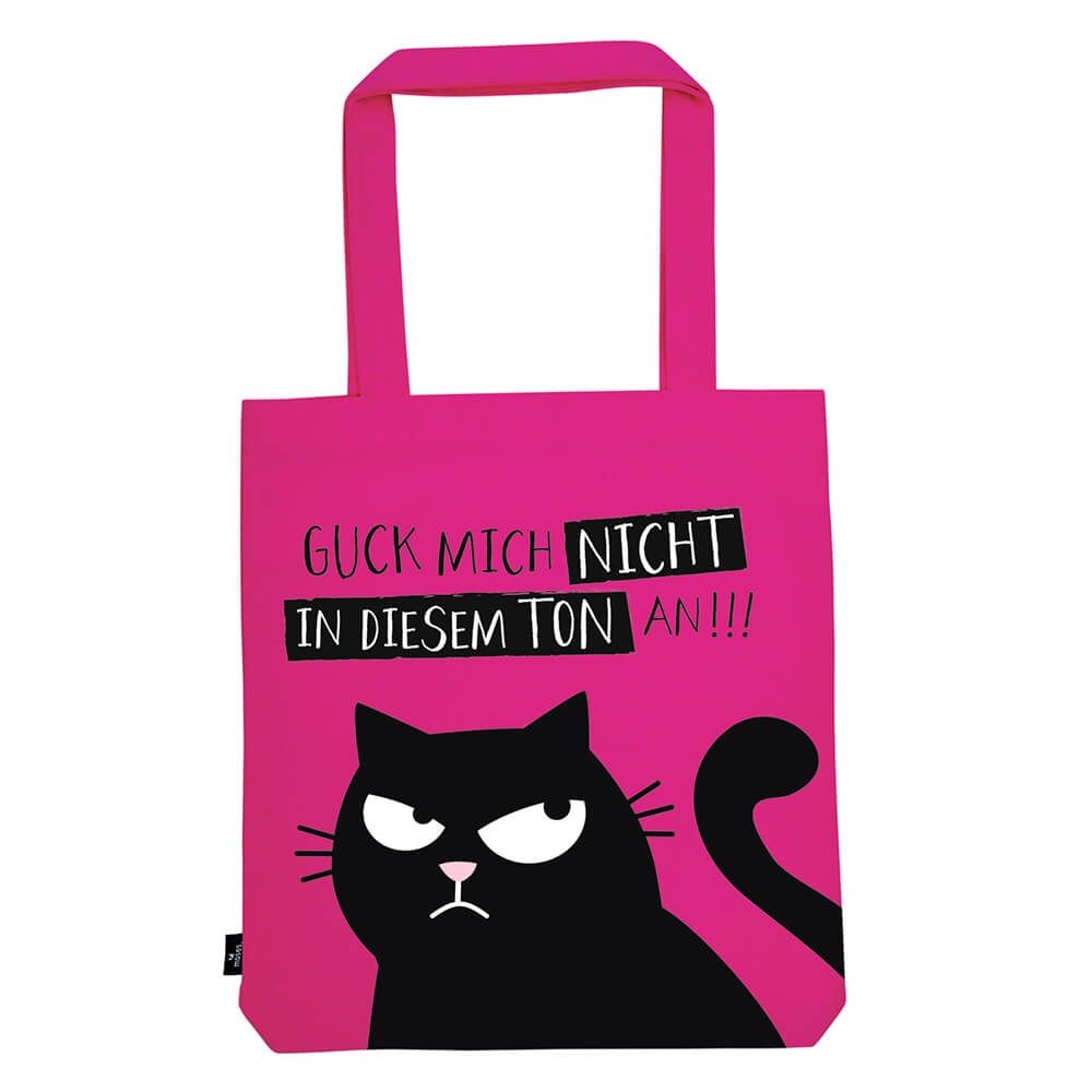 BOLSA COMPRA GATOS ED THE CAT - NO MIRES - SHOPPING ALGODÓN ROSA 