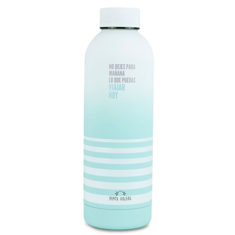 BOTELLA TÉRMICA 500ML LENGUAJE VIAJERO PEPITA VIAJERA ACERO INOXIDABLE 