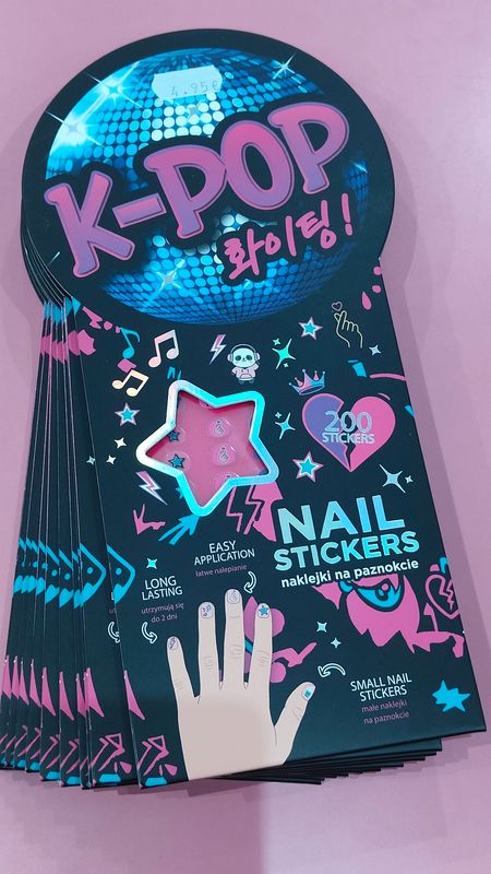 NAIL STIKERS K-POP ADHESIVOS PARA UÑAS K-POP 