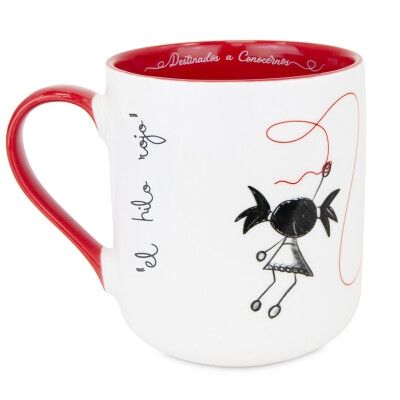 TAZA HILO ROJO PEPITA VIAJERA LEYENDA DEL HILO ROJO 