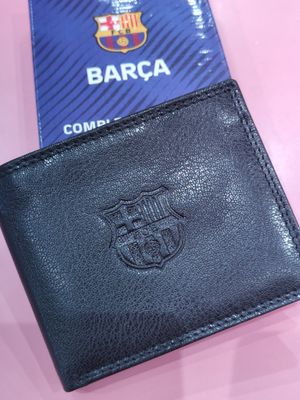 BILLETERA BARÇA APAISADA PIEL NEGRA CON PORTAMONEDAS INTERIOR CARTERA HOMBRE AMERICANO FUTBOL CLUB BARCELONA BILLETERA BARÇA APAISADA PIEL NEGRA CON PORTAMONEDAS INTERIOR CARTERA HOMBRE AMERICANO FUTBOL CLUB BARCELONA
