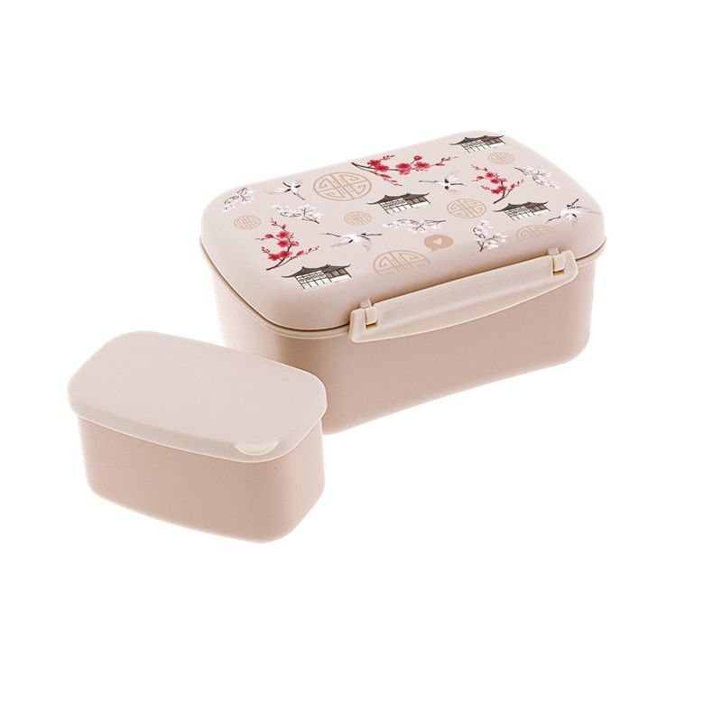 FIAMBRERA LUNCH BOX JAPÓN KYOTO CON TAPA REFRIGERANTE TUPPER CON CAJITA INTERIOR AUREA CON ENFRIADOR FIAMBRERA LUNCH BOX JAPÓN KYOTO CON TAPA REFRIGERANTE TUPPER CON CAJITA INTERIOR AUREA CON ENFRIADOR
