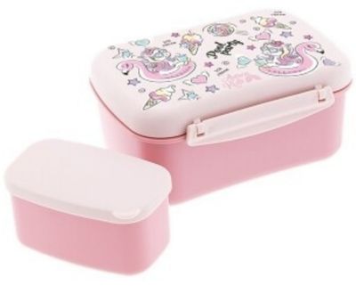 FIAMBRERA UNICORNIOS LUNCH BOX CON TAPA REFRIGERANTE AUREA con enfriador FIAMBRERA UNICORNIOS LUNCH BOX CON TAPA REFRIGERANTE AUREA con enfriador