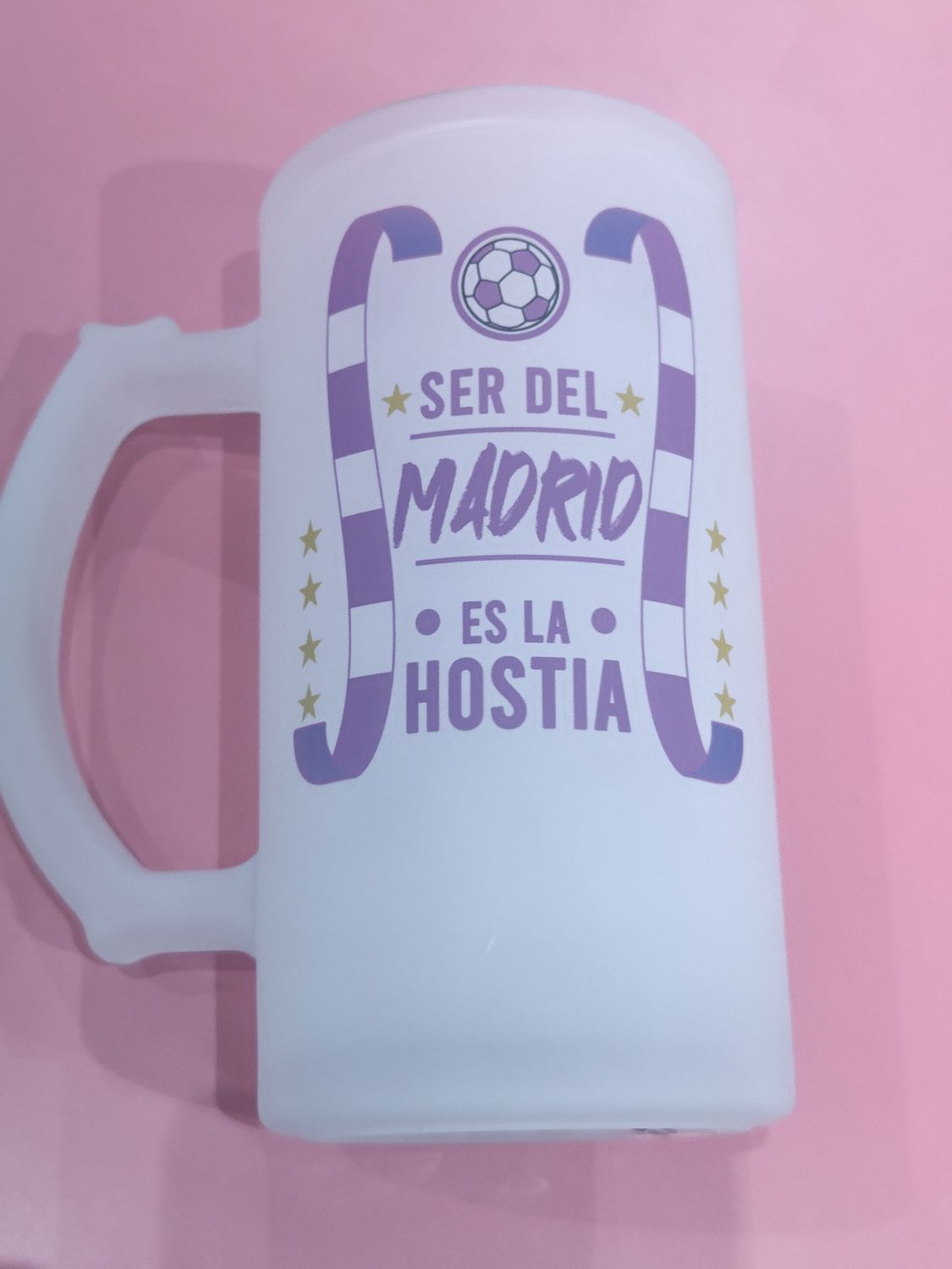 JARRA CERVEZA SER DEL MADRID ES LA HOSTIA JARRA CERVEZA SER DEL MADRID ES LA HOSTIA
