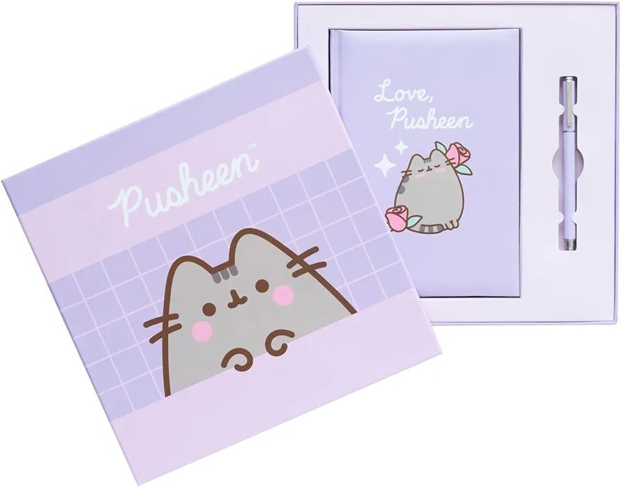 CUADERNO PREMIUM CON BOLÍGRAFO GATO PUSHEEN SET REGALO DISNEY en caja regalo CUADERNO PREMIUM CON BOLÍGRAFO GATO PUSHEEN SET REGALO DISNEY en caja regalo