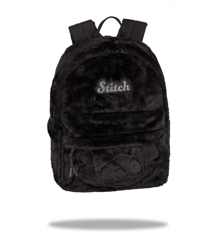 MOCHILA PELUCHE STITCH COOLPACK FLUFFY BLACK JUVENIL NEGRO 
