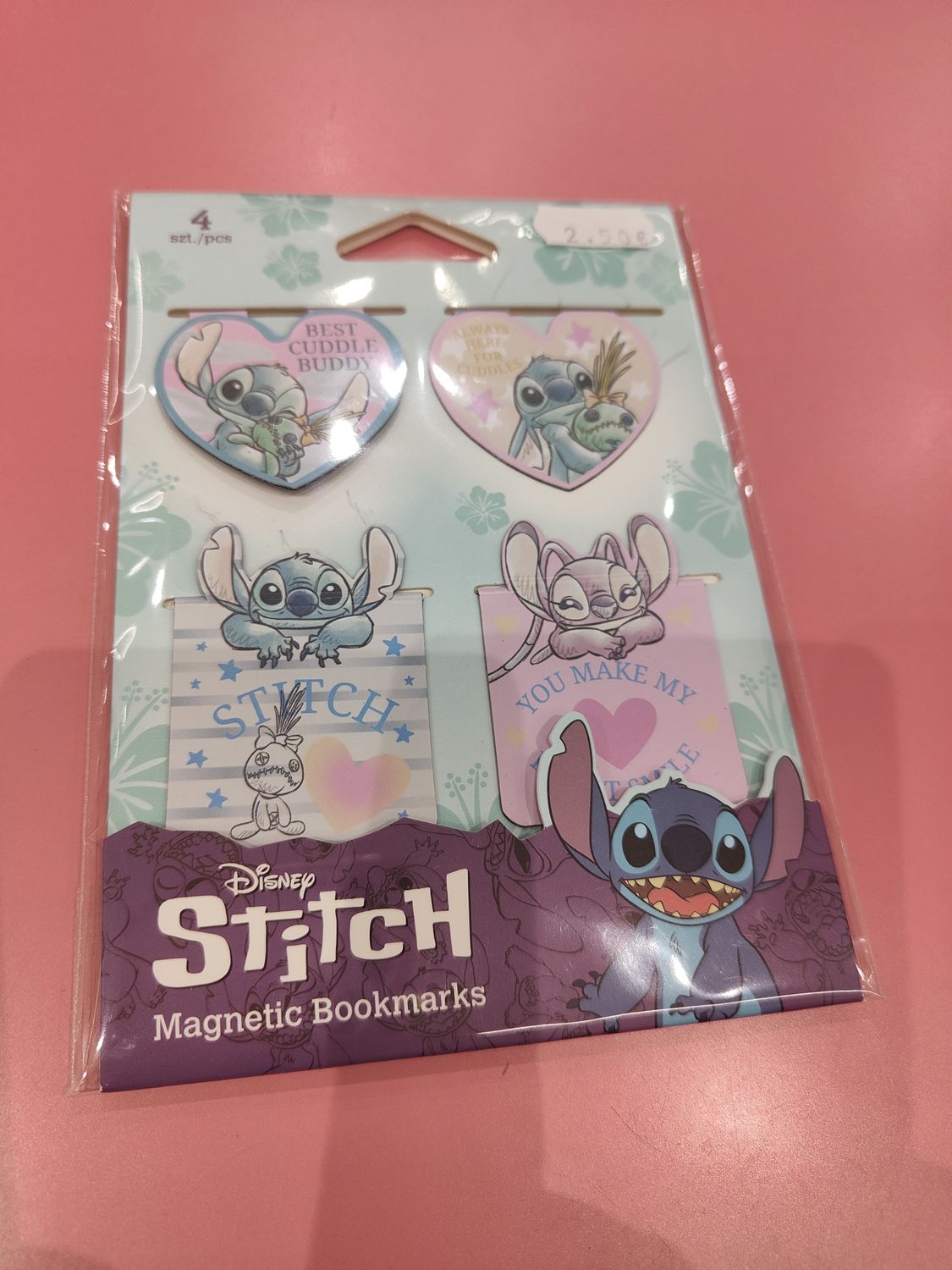 PUNTOS DE LIBRO IMANTADOS STITCH MARCAPÁGINAS DISNEY COOLPACK 