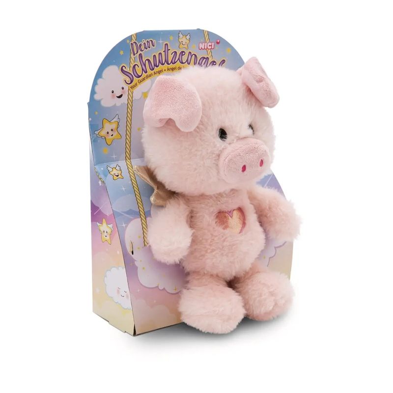 ÁNGEL CERDITO DE PELUCHE NICI CERDO CON ALAS ROSA 28 CM