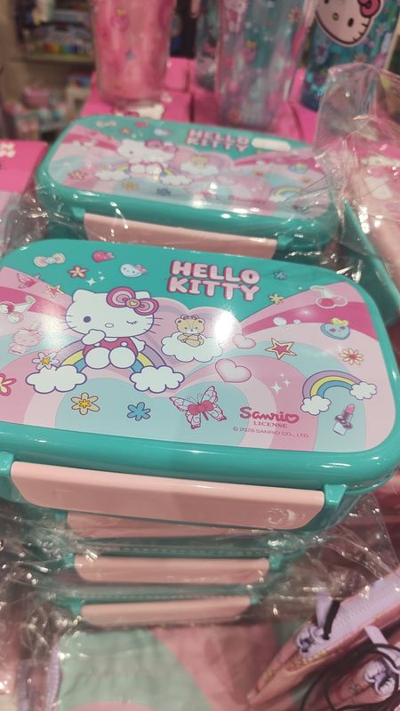FIAMBRERA HELLO KITTY MINT FOODY COOLPACK PORTA ALIMENTOS CON SEPARACIÓN 