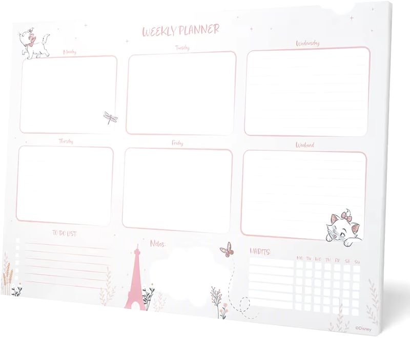 PLANIFICADOR SEMANAL GATITA MARIE DISNEY GATO 