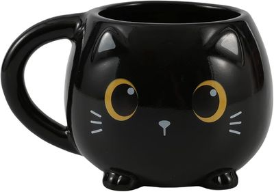 TAZA GATO NEGRO CHUNKY I TOTAL MUG KAWAII BLACK CAT 