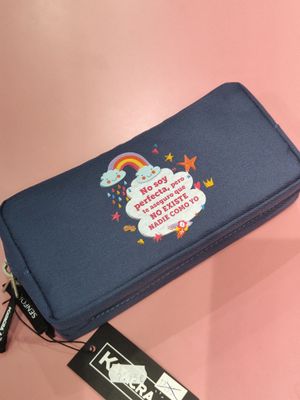 ESTUCHE FRASES SENFORT KATACRAK AZUL REBAJAS No soy perfecta, pero te aseguro que no existe nadie como yo 