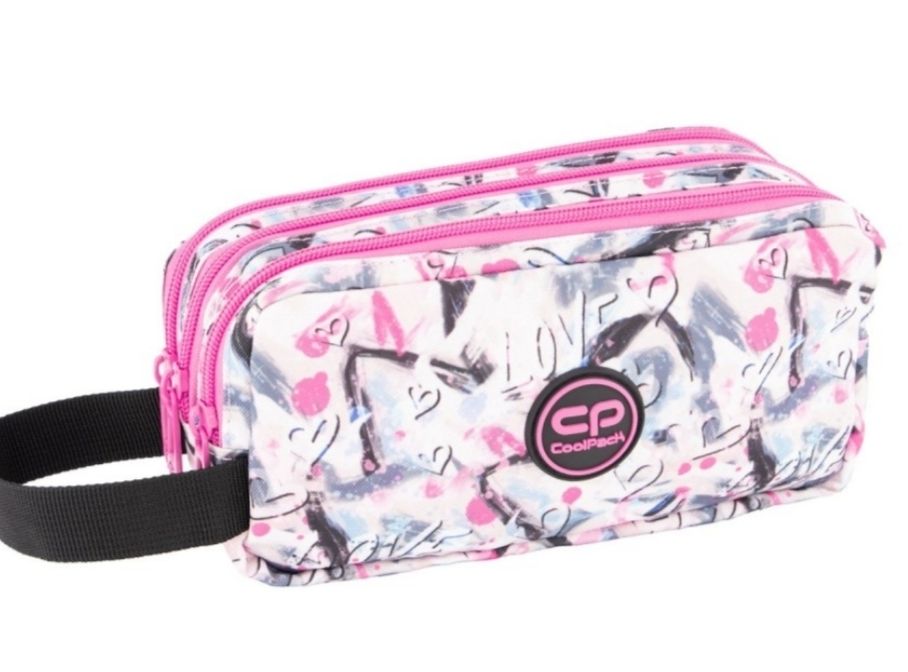 ESTUCHE PORTATODO TRIPLE COOLPACK PRIMUS HEARTS & CRAYONS TRES CREMALLERAS 