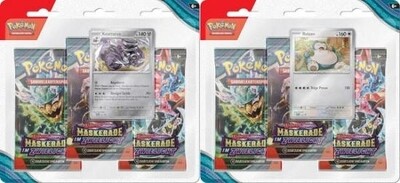 Pokemon KP06 3-Pack Blister Set (2) Maskerade im Zwielicht DE