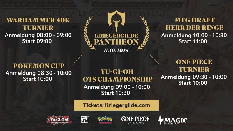 Ticketreservierung Pantheon 11.10.25 - Warhammer 40k Turnier