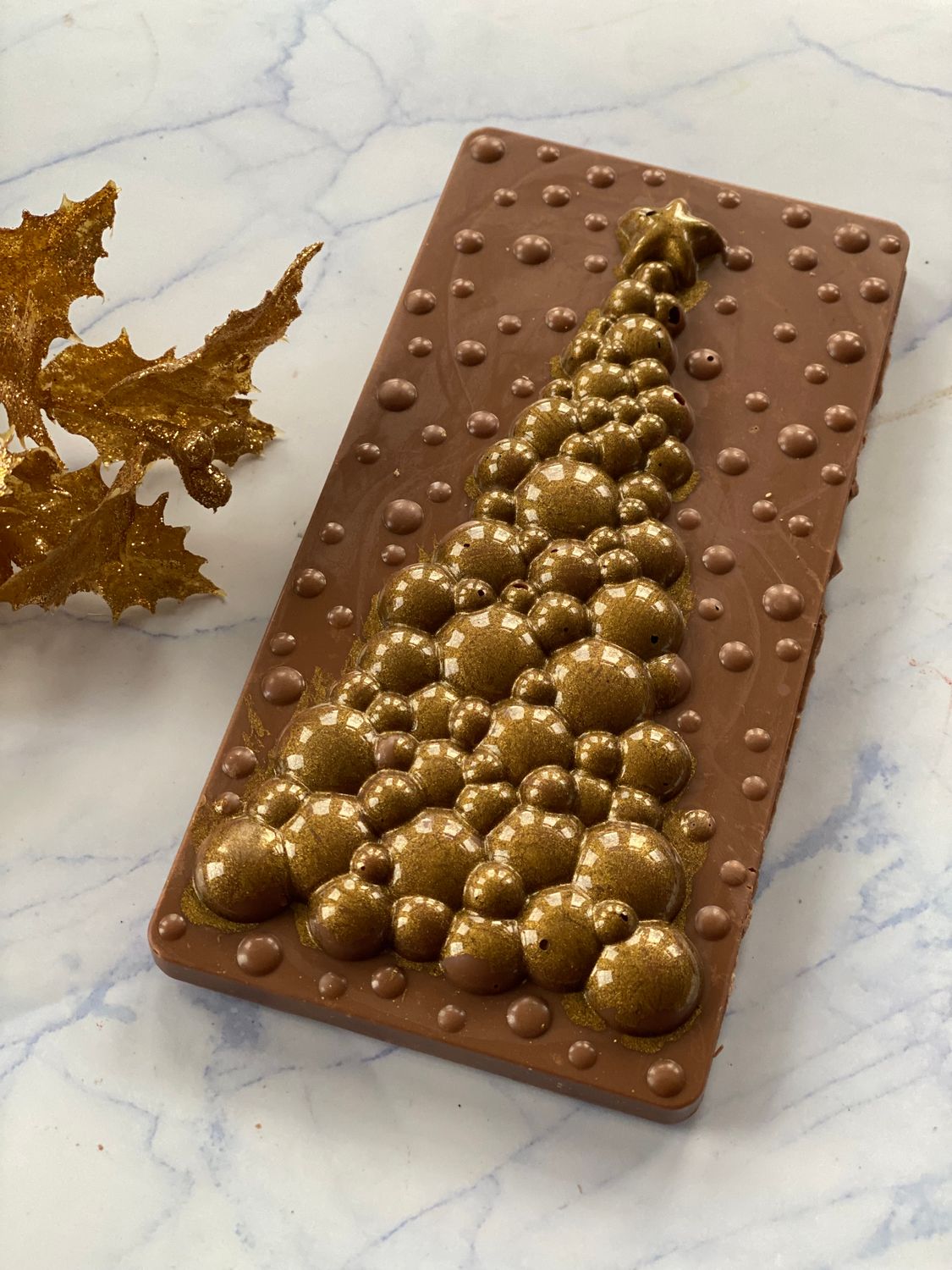 PREORDER Goldene Salted Caramel Schokoladentafel – Ein Luxuriöser Genuss