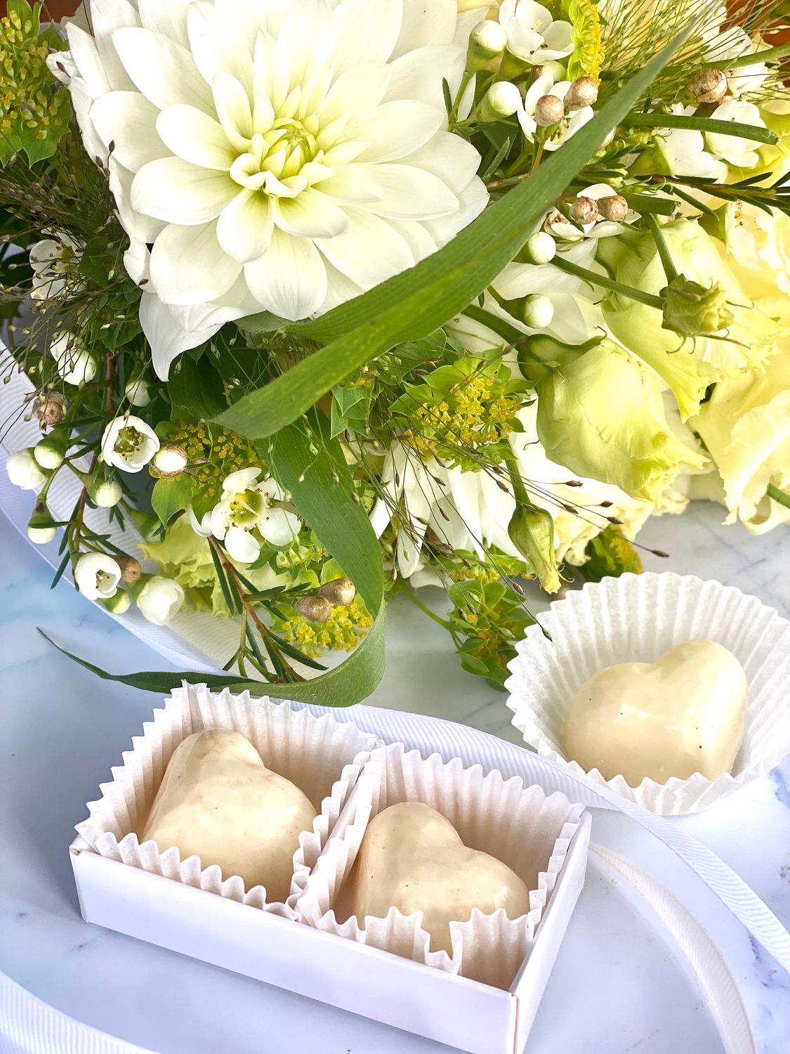 Hochzeitskollektion – Pralinen in Herzform