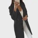 Winter Suit Woolen Coat- Black