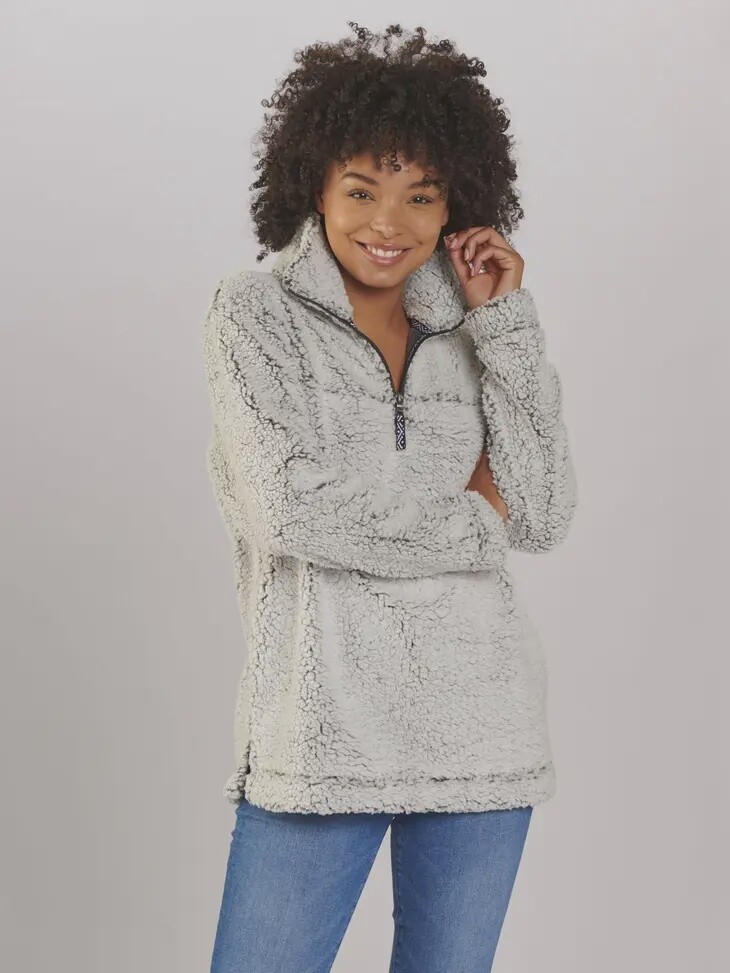 Quarter Zip Sherpa Pullover