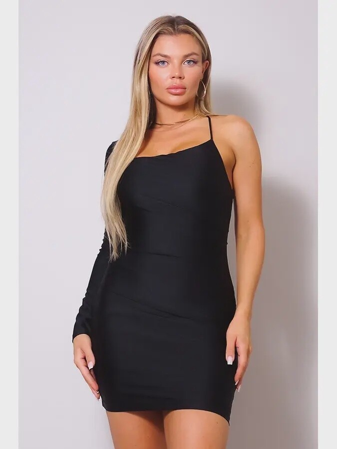 Do Or Die Sexy Asymmetrical Mini Dress