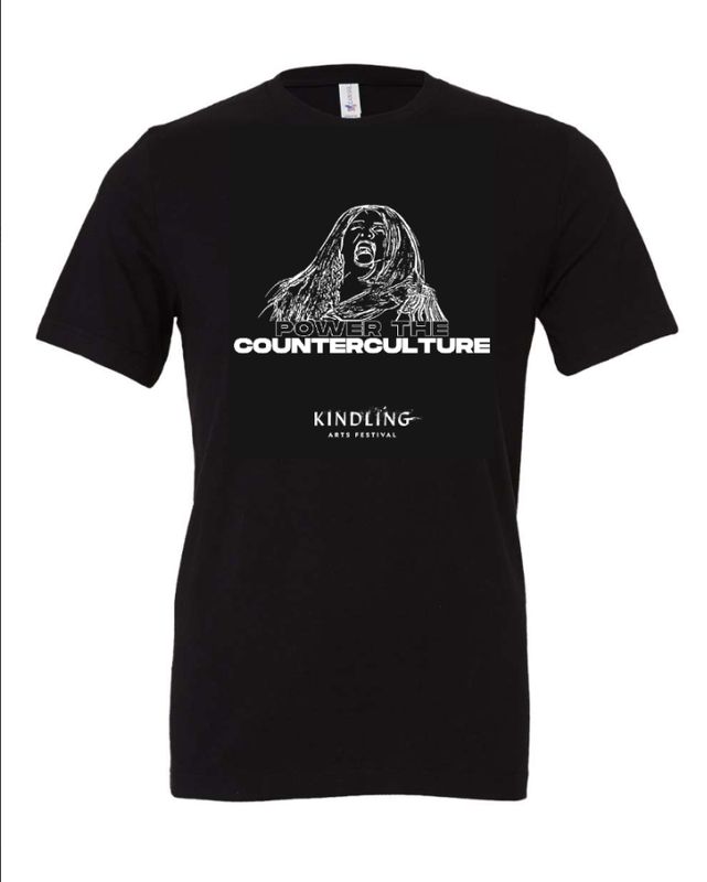 Power the Counterculture Black T-Shirt