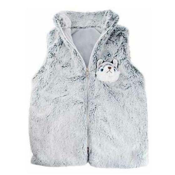 Gilet enfant peluche Husky