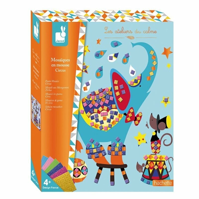 Set créatif mosaïques en mousse - cirque