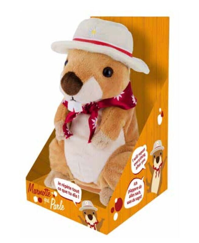 Peluche qui parle  Marmotte été