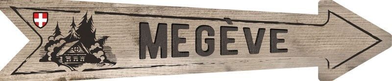 Flèche en bois Chalet Megève
