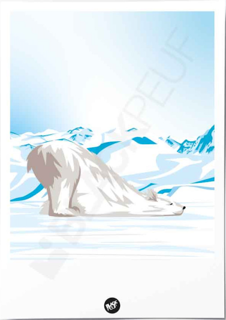 AFFICHE BP PAPA OURS