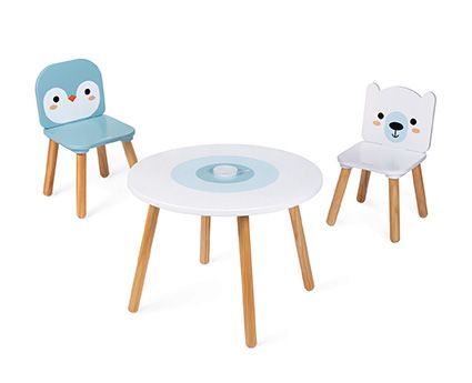 Table et 2 chaises Banquise