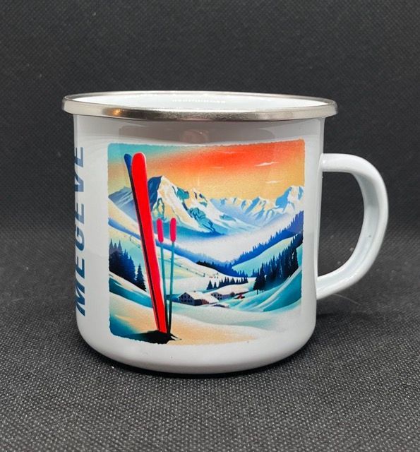 MUG  EMMA MEGÈVE RUTA Peuf ski rouge