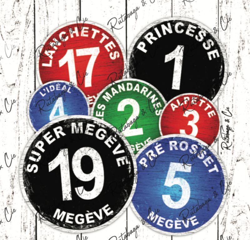 Sous plat en bois Multi ronds de piste