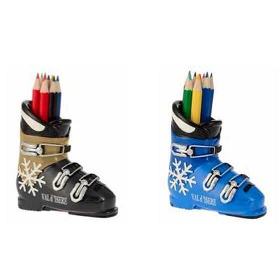 Pot à crayon chaussure de ski