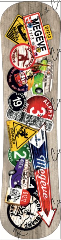 Snowboard Multistickers Bois