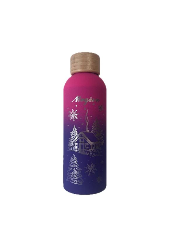 Gourde  Isotherme Megève Rose Mve