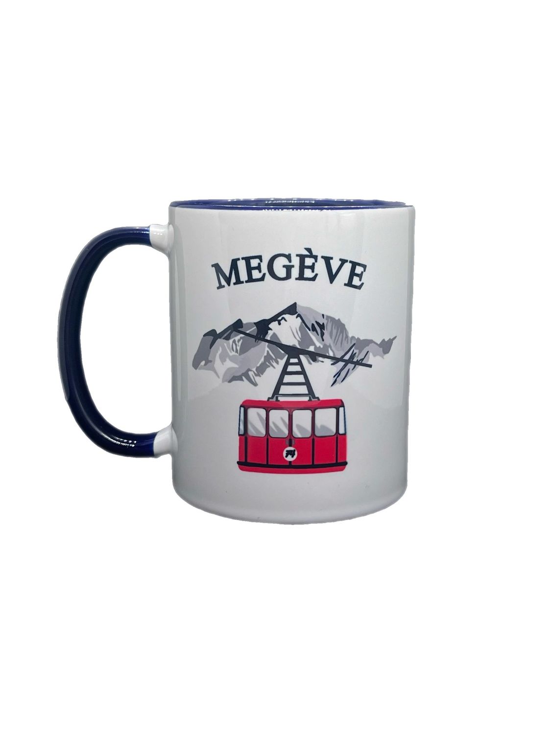 MUG  MEGÈVE CABINE BLEU