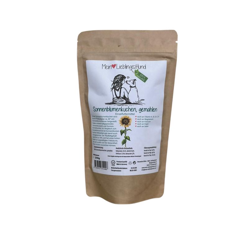 Sonnenblumenkuchen, gemahlen Sonnenblumenkuchen, gemahlen