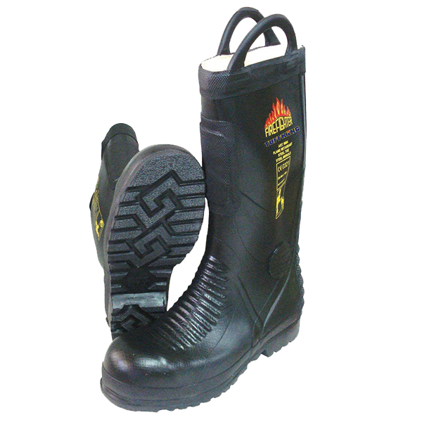9684 Crimson Rubber Fire boot