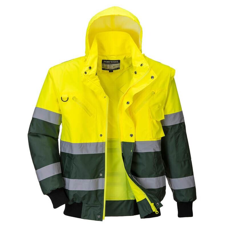 Hi-Vis Yellow/Green Bomber jacket (C565)