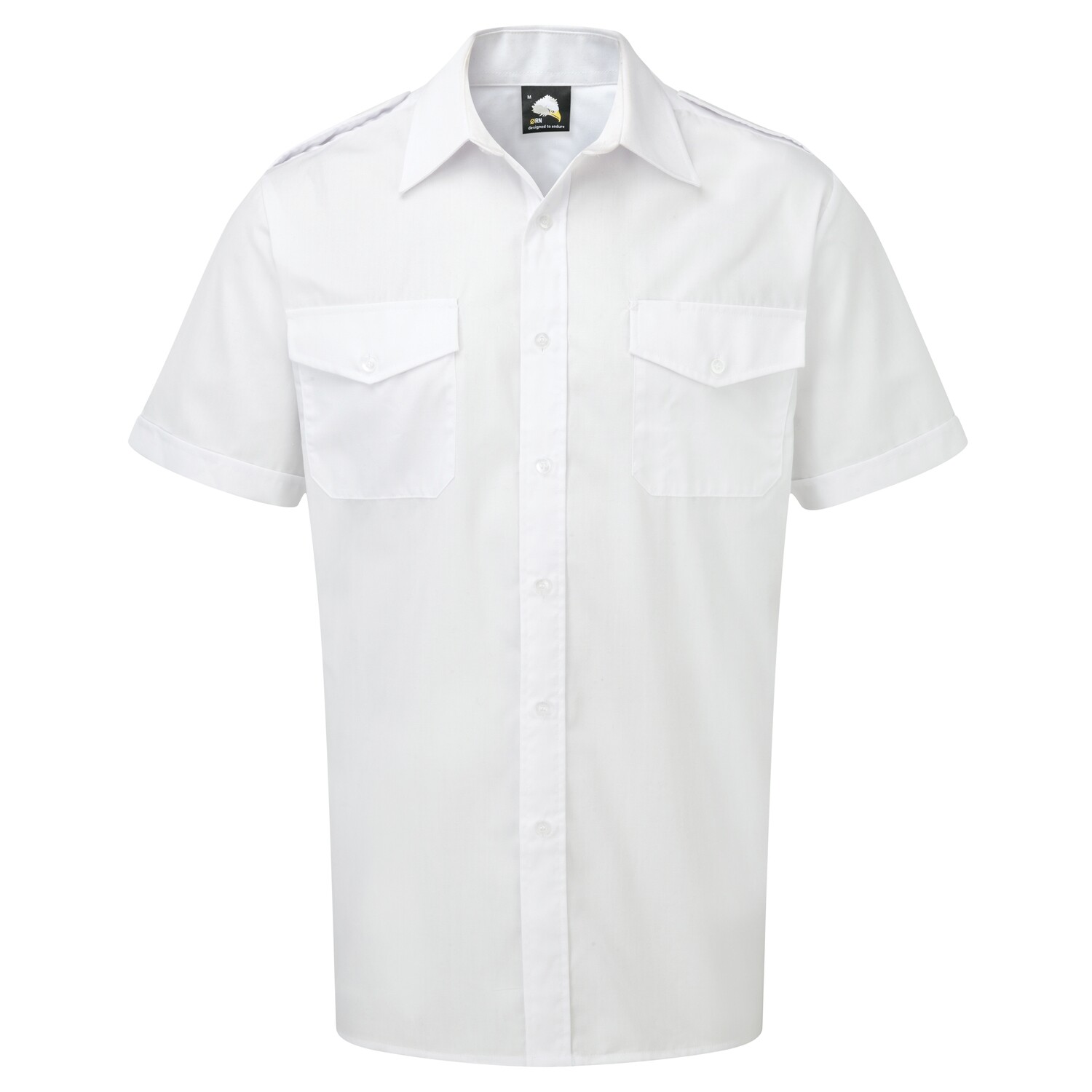 Pilot Shirts White. 125gsm.