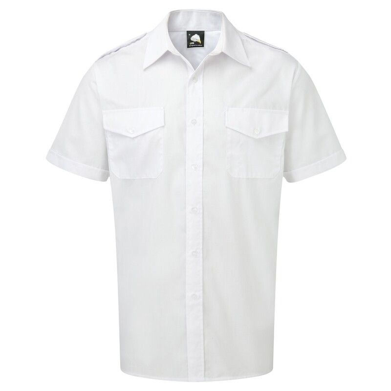Pilot Shirts White. 125gsm.