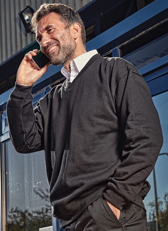V Neck Sweat Shirt.