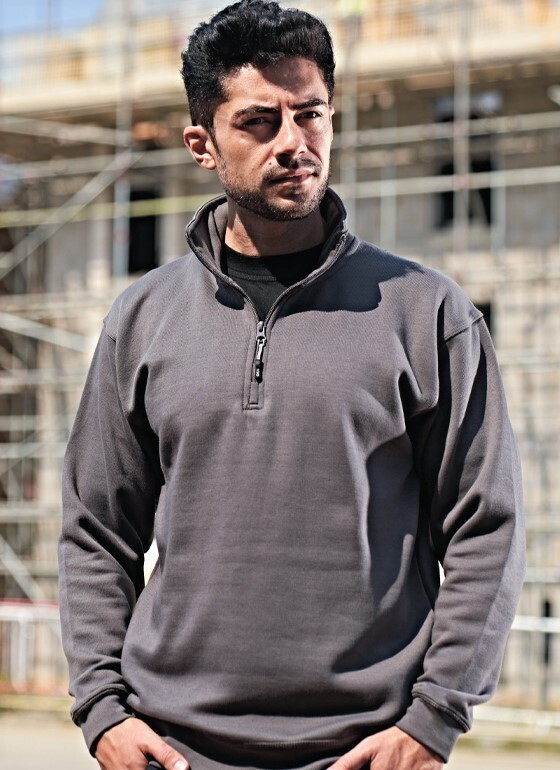 Zip Neck Sweat Shirt