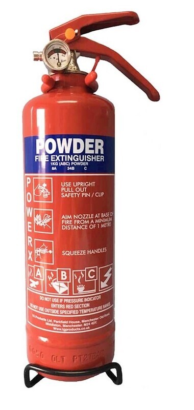Dry Powder extinguishers.