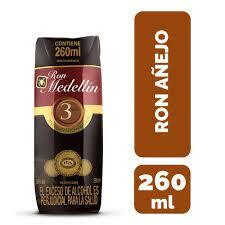 RON MEDELLIN 3 AÑOS X 260ML