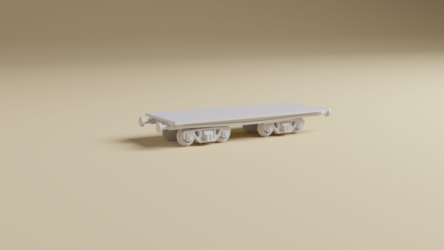 Flat Car | Wargaming Train | 28mm, 20mm Tabletop Miniature Wargaming Terrain