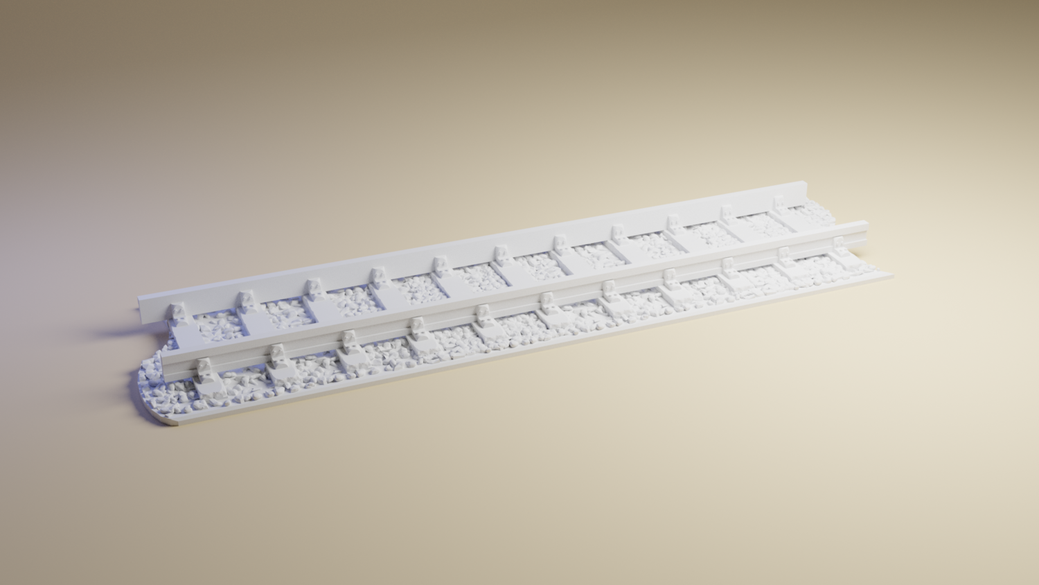 Long Straight Track | Wargaming Train | 28mm, 20mm Tabletop Miniature Wargaming Terrain