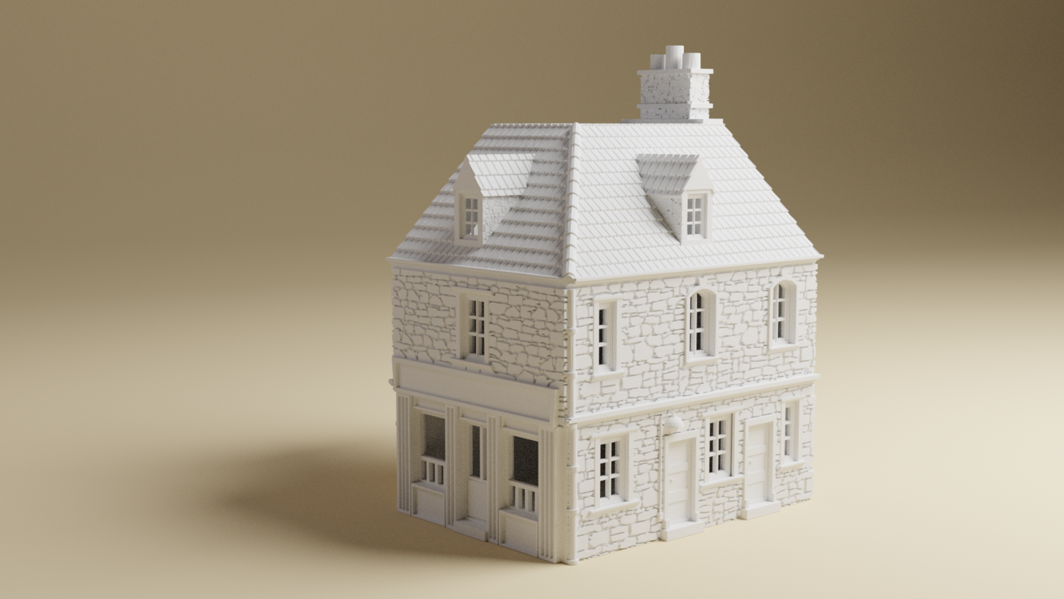 Sainte-Marie-du-Mont Shop | 15mm, 20mm or 28mm Scale | 3D Printed WWII tabletop wargaming terrain